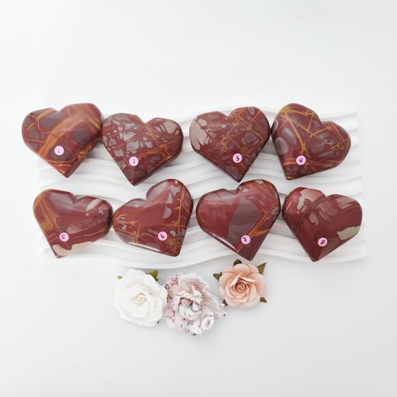 Noreena Jasper Heart Crystal Carving Protection Crystal - Picture 7 of 9